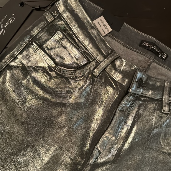 Mavi Adriana ankle silver galactic jeans 31 NWT - Picture 4 of 12
